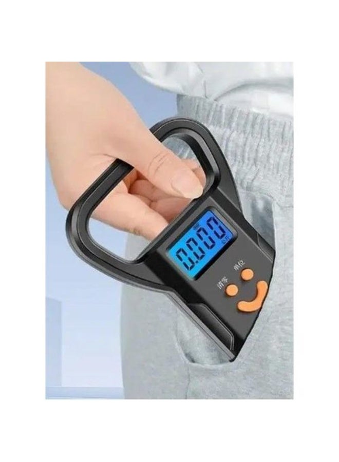 Mini Hanging Scale Household Electronic Scale Cartoon smiley Face , Portable Luggage Scale , 30kg Weight Capacity, with Digital LCD Display and 3 Button for Simple Control, Lightweight Design for Measuring Baggage Weight Before Travel Suitable for Air Travel and Flights - Image 2
